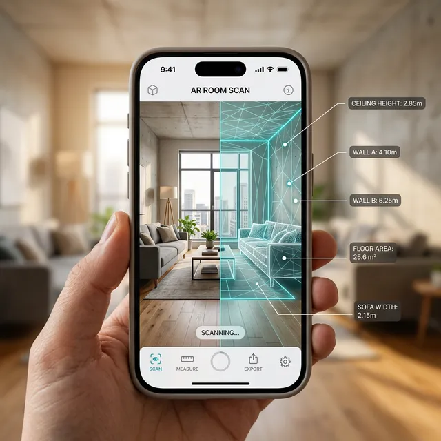 AR preview and measurement