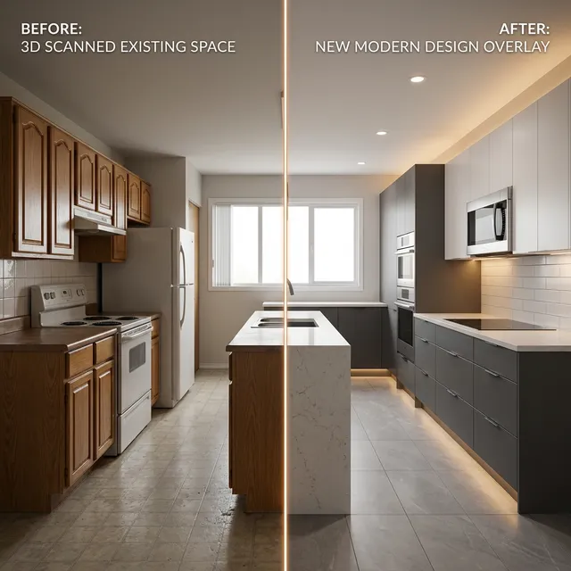 Renovation planning with scans