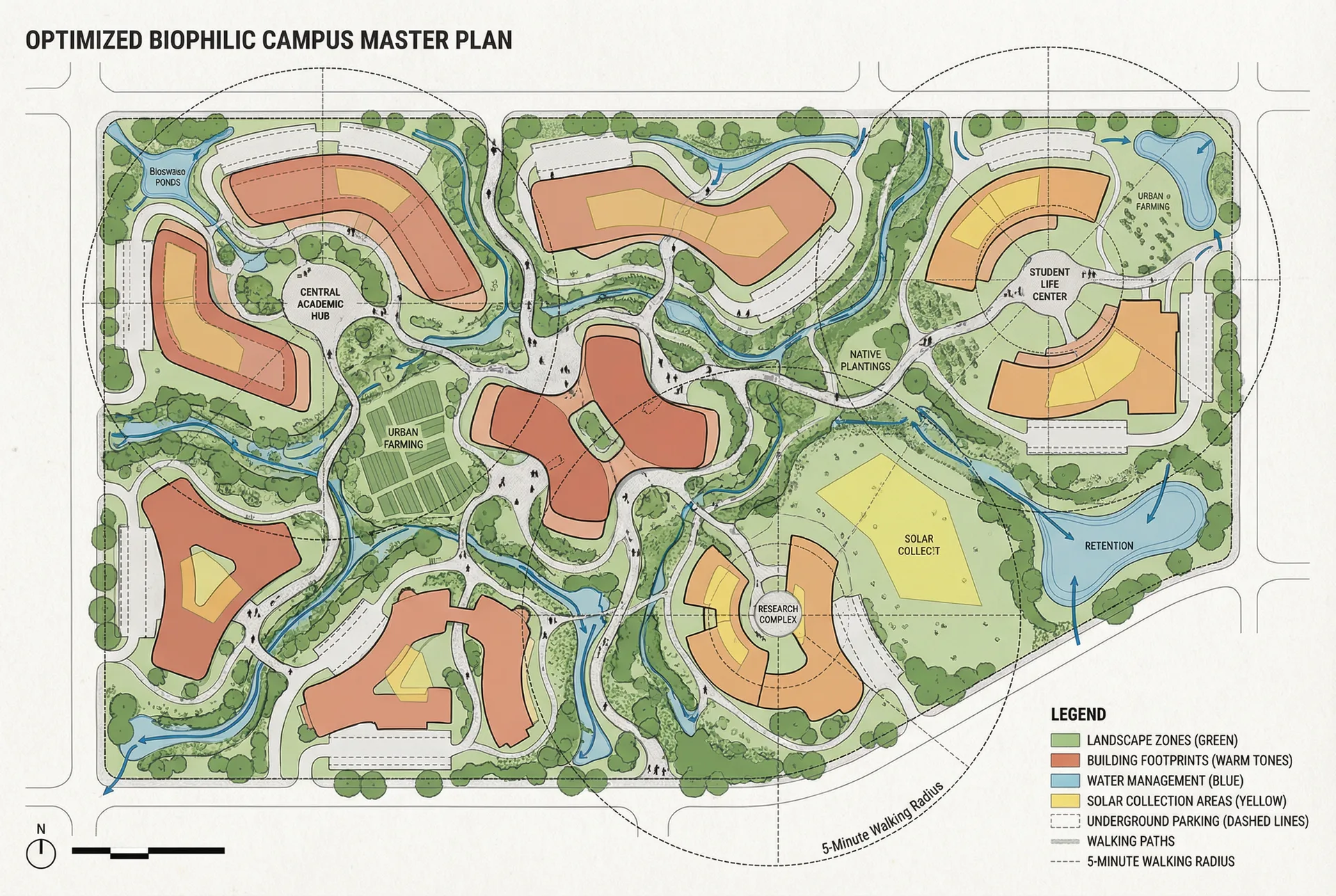 Polycentric micro-center network