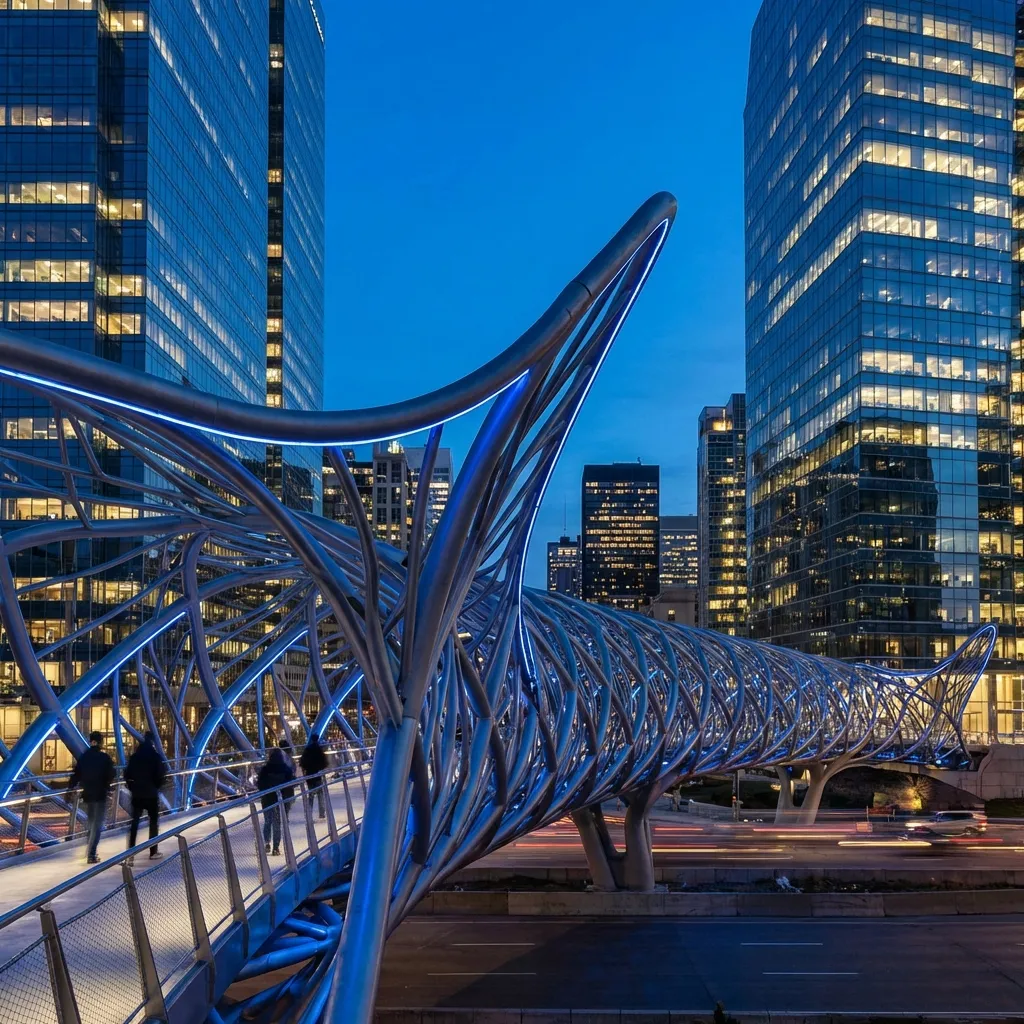 Topology-Optimized Bridge