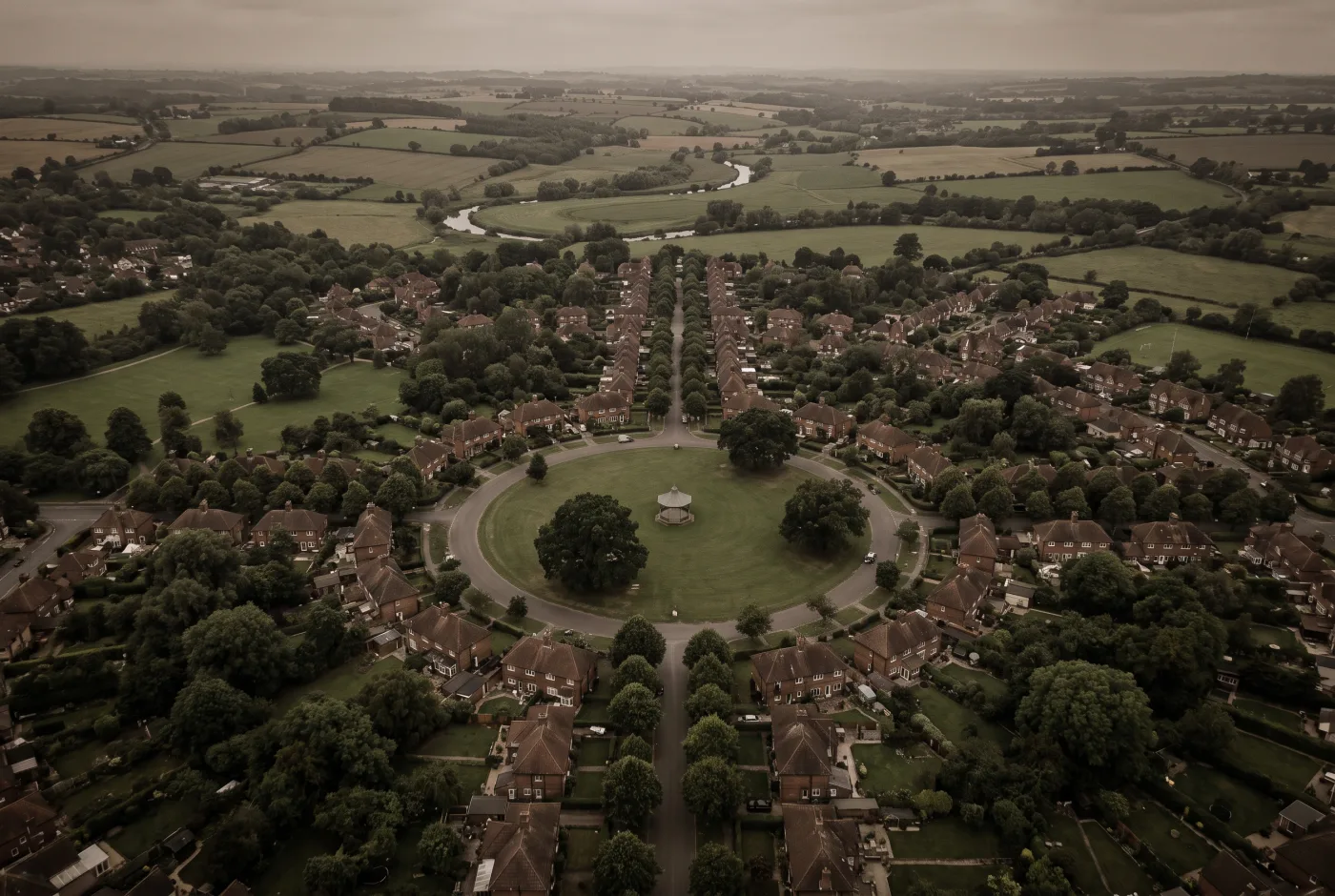 Letchworth Garden City plan study