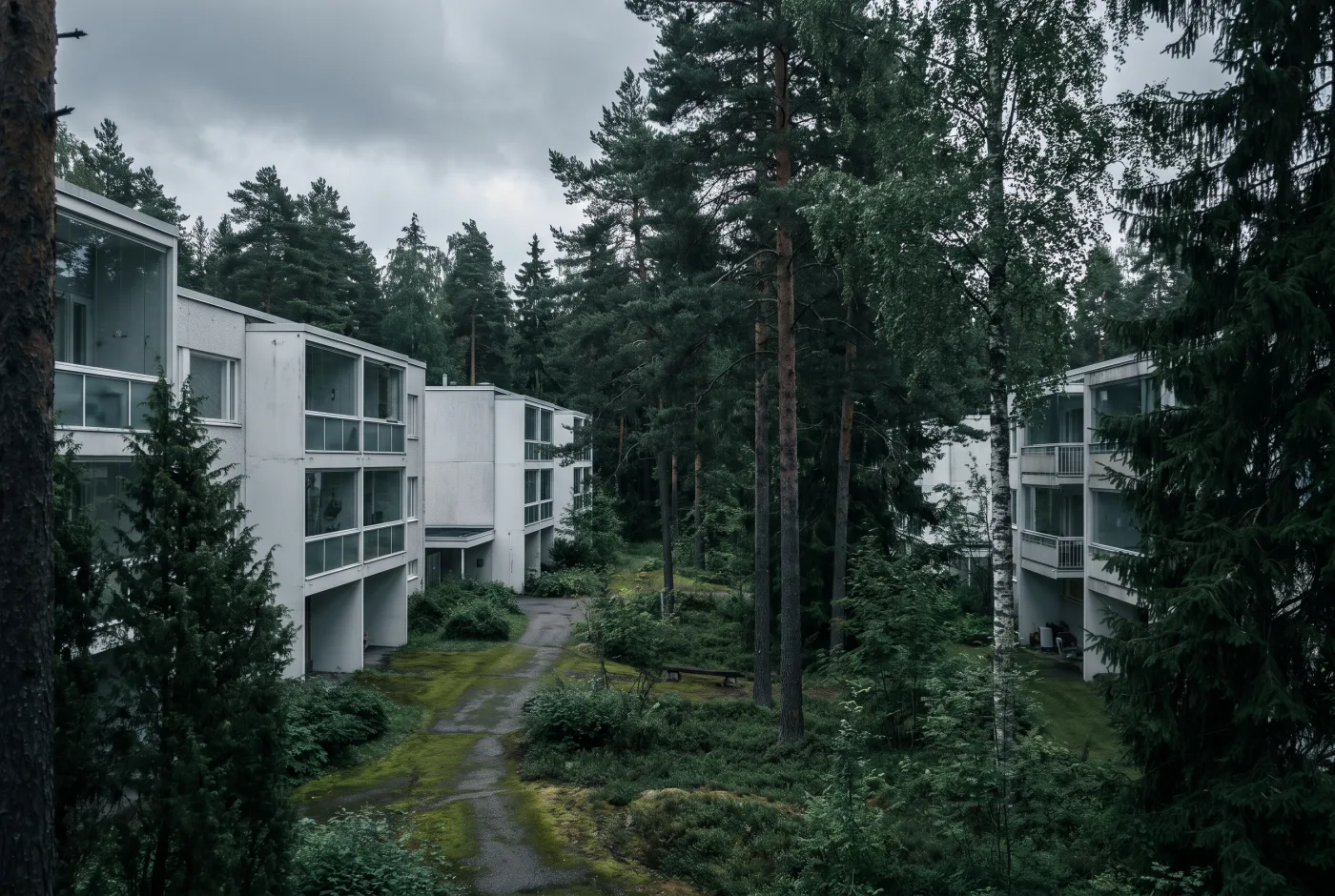 Tapiola forest city fabric
