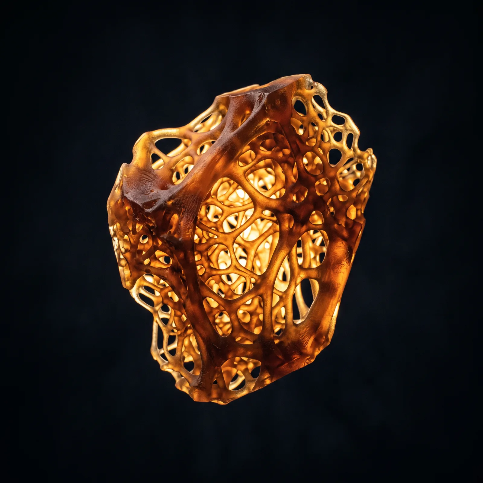 Bone-like structurally optimized beam study