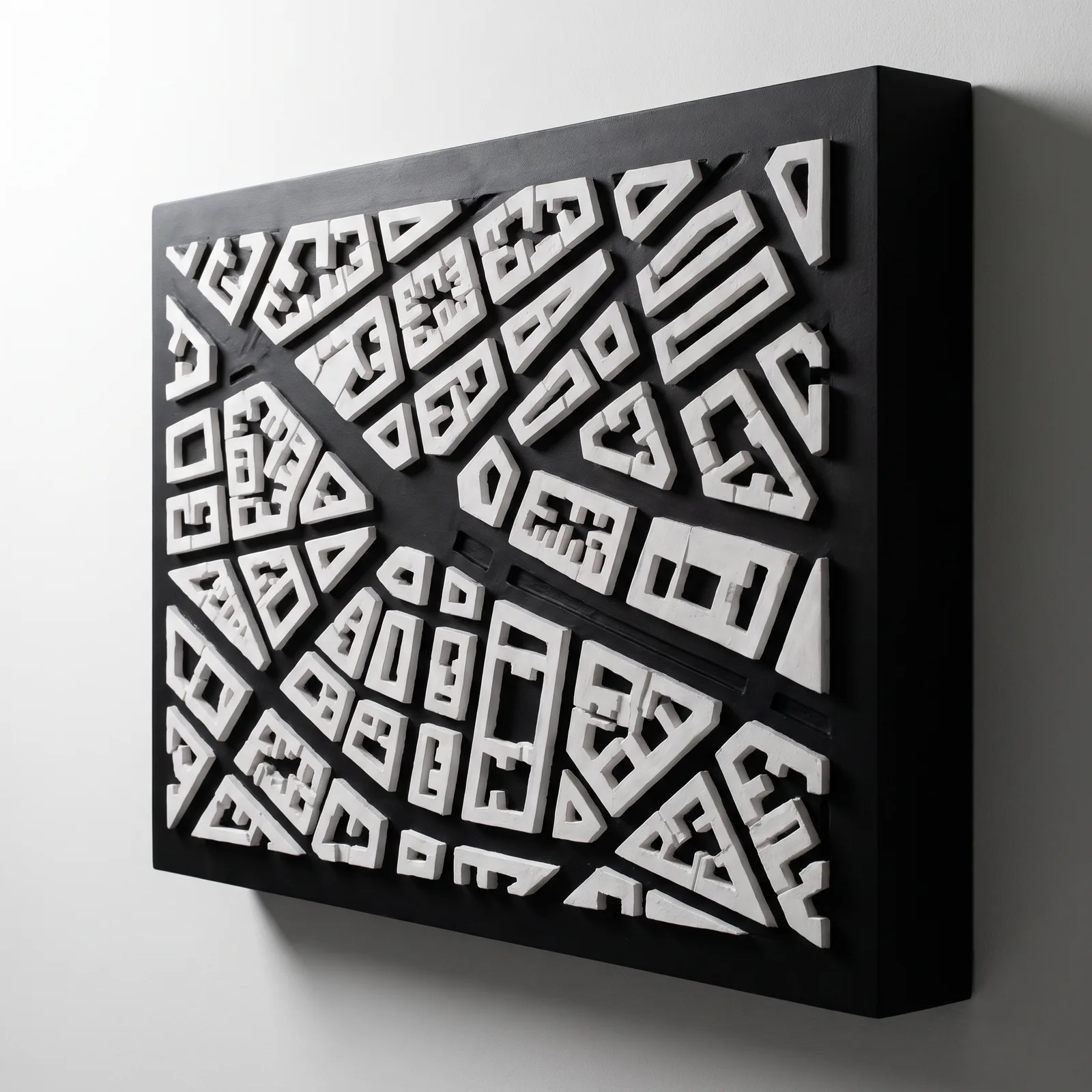 Figure-ground plan study of a district