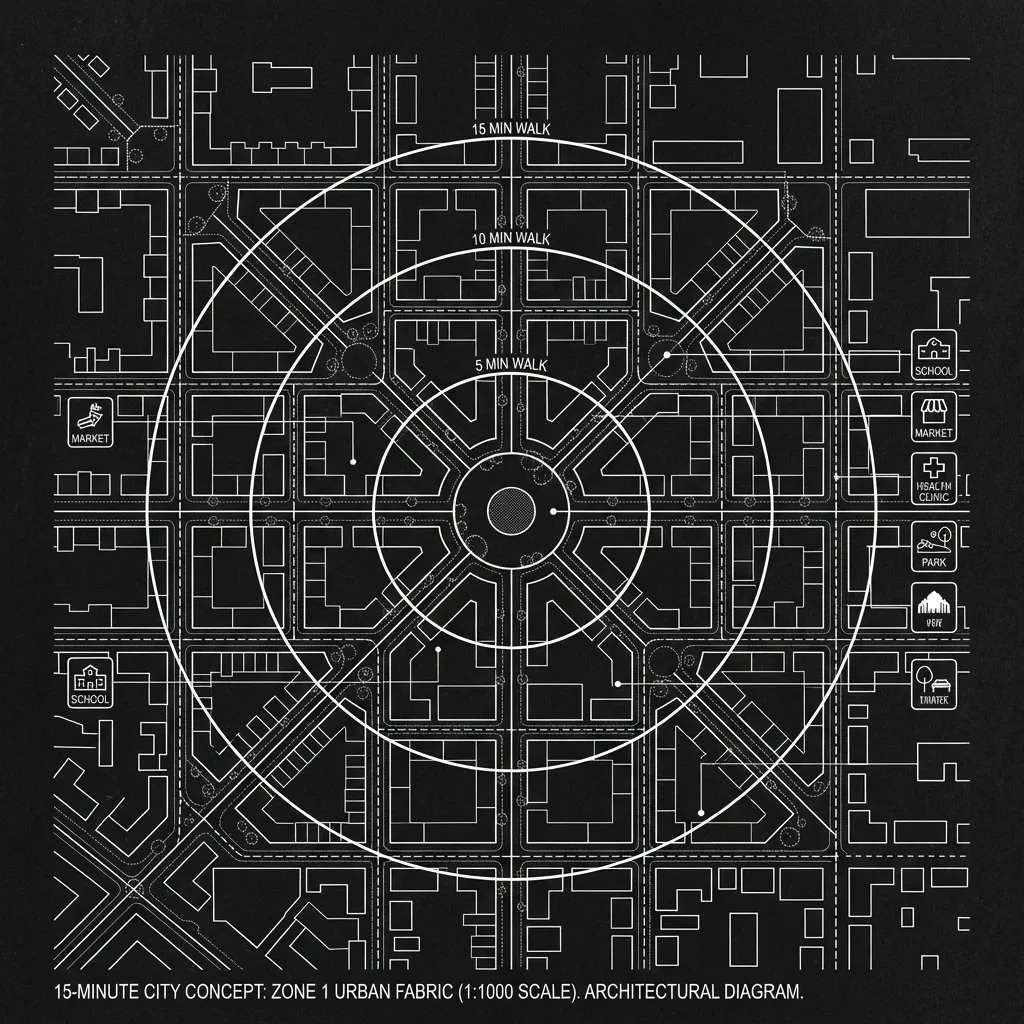 DISTRICT - From Hillier's Space Syntax to Jane Jacobs' street intelligence, network structure predicts movement, safety, and local vitality. We diagnose where districts fail, then test interventions that improve walkability, mixed use intensity, and social overlap.